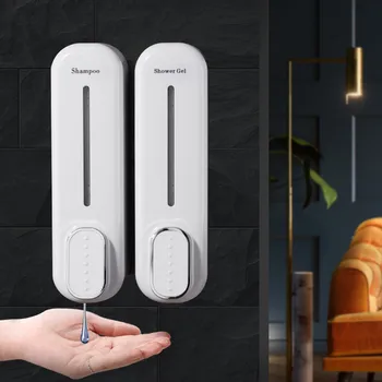 

Double 350ml Soap Dispenser Wall-mount Shower Bath Shampoo Dispenser Liquid Soap Container Bathroom Accessories