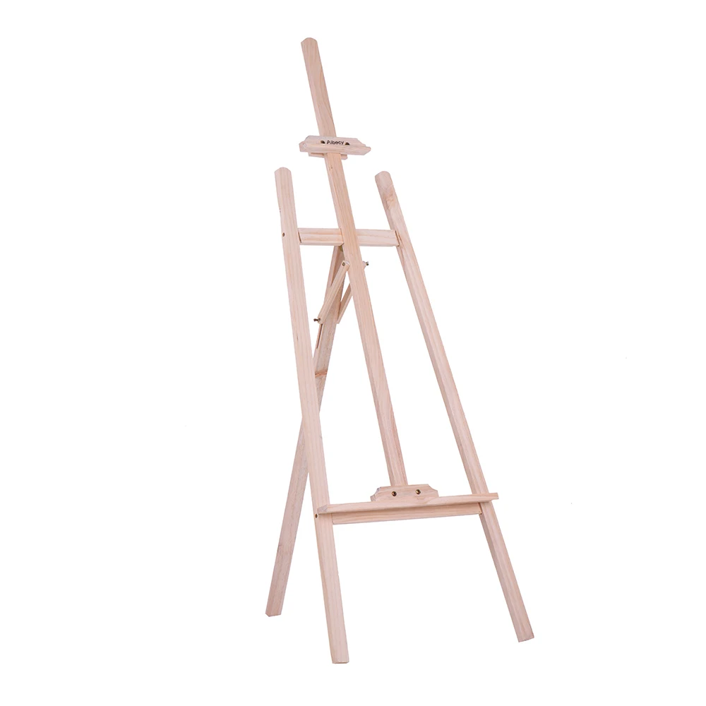 Aibecy Durable Art Artist Wooden Easel Drawing Stand Pine for Painting Sketching Display Exhibition 
