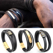 Мужские кожаные браслеты, настраиваемые, гравировка, нержавеющая сталь, на каждый день, персонализированное имя, браслет ручной работы, пара, роскошный браслет