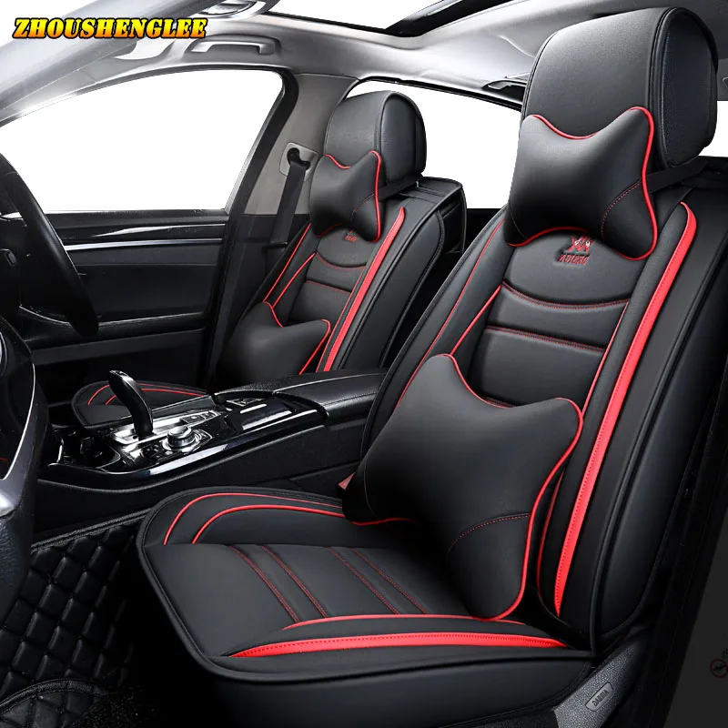 Tipo de cuero PU cubierta de asiento de coche Negro Conjunto Completo Para Ajuste Mercedes Benz CLK Clase E 