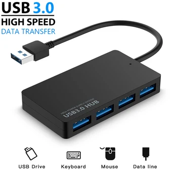 

High Speed ​​Laptop Adapter USB 3.0 External Hub 4 Ports USB Adapter Splitter Expander Computer Accessories