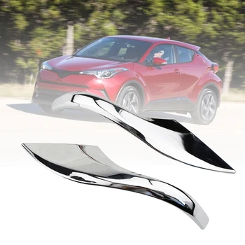 

NEW-2Pcs Chrome Rearview Mirror Protection Cover Rear View Mirror Trim Strip for Toyota CHR C-HR 2016-2020 Accessories