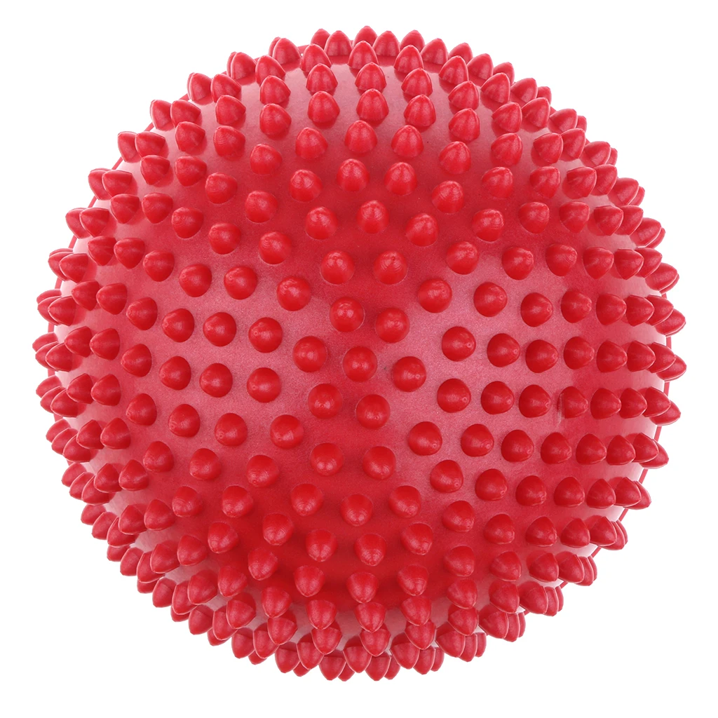 Green Yoga Half Ball Dome Balance Trainer Anti-Slip Hedgehog Exercise Balance Ball Agility Training for Gym Yoga Pilates