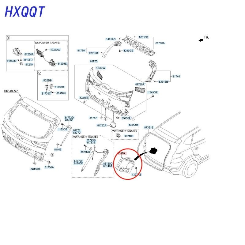 Liftgate Задняя Дверь Люк-контроллер для HYUNDAI Tucson OEM 95470-D3100