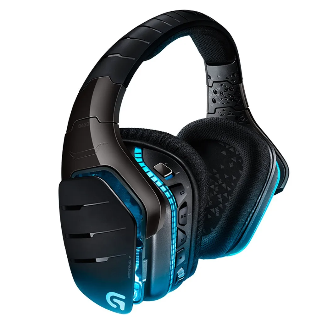 15 Проводные Игровые наушники logitech G633 7,1 с объемным звуком, микрофон, гарнитура, мышь, геймер, шумоподавление, дропшиппинг