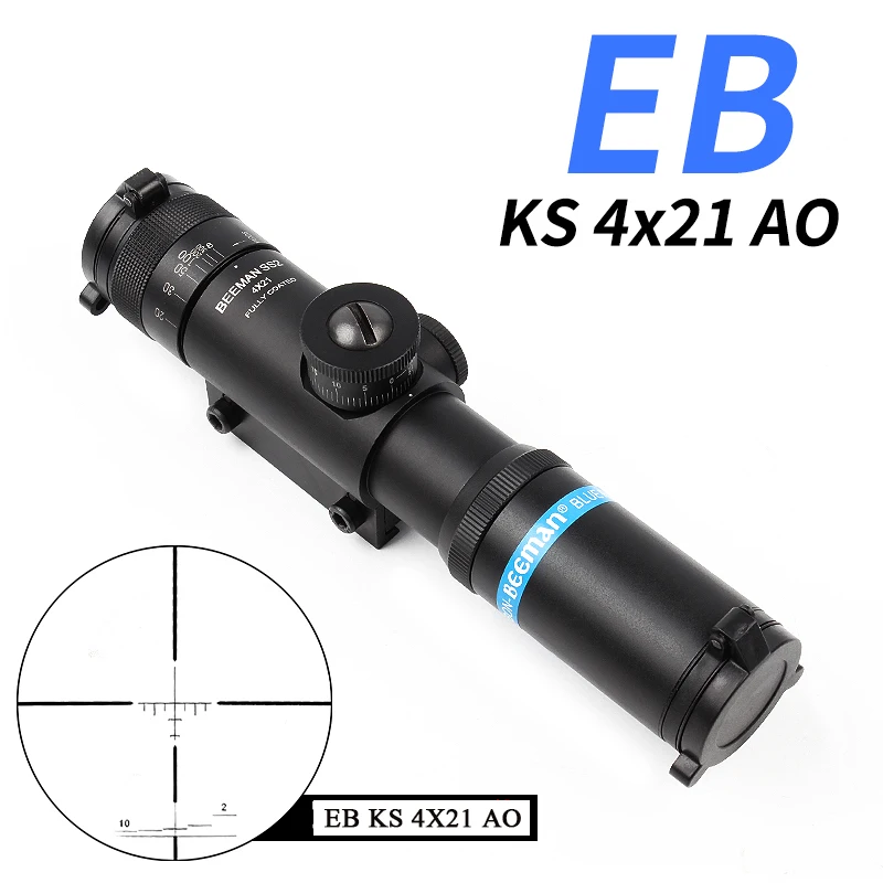 EB SS2 4x21 AO компактный охотничий Воздушный прицел тактический оптический прицел стекло гравированное сетка оптические прицелы с 11 мм/20 мм рельс