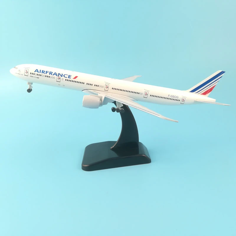 JASON TUTU 20 см воздух Франция самолет модель литая металлическая модель 1:400 Airbus 380 Concord самолет модель самолета Boeing 777 - Цвет: 20CM France B777