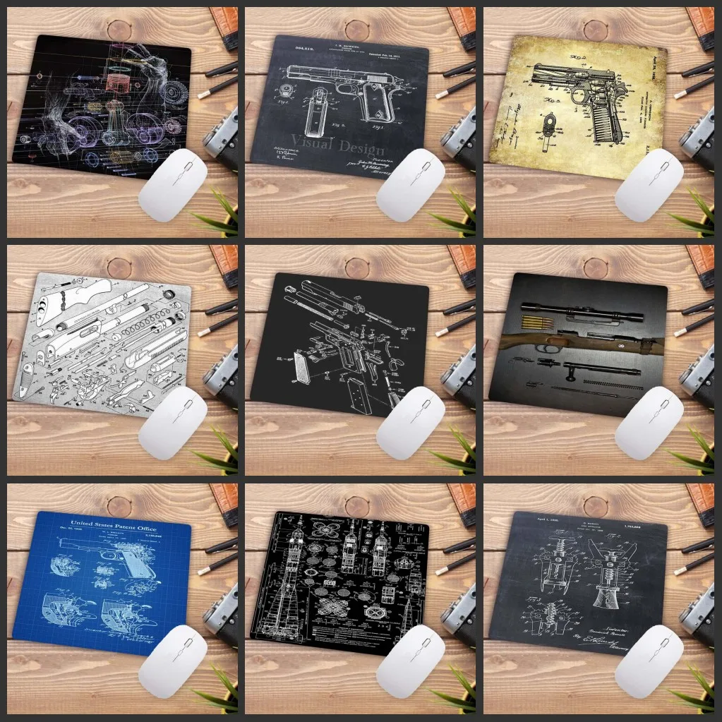 

XGZ Cool Gun Parts Man Likes Pad Retail Rubber Mouse Pad DIY Pictures PC Computer Gaming Mousepad 22X18CM Promotion for CSGO