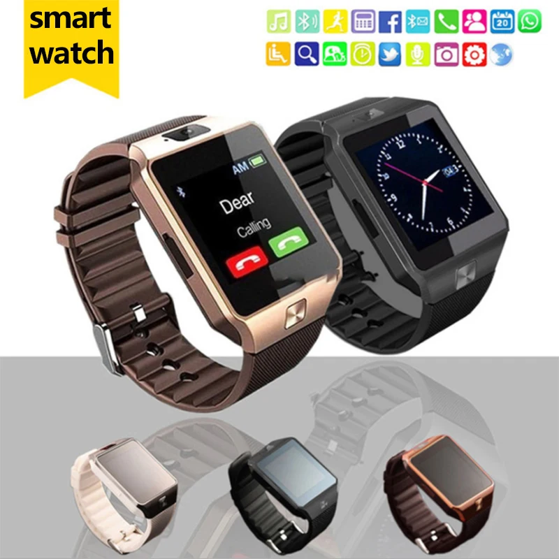 Touch Screen Smart Horloge d09 Met Camera Bluetooth Horloge Sim kaart  Smartwatch Voor Ios Android Telefoons Ondersteuning Multi taal| | -  AliExpress