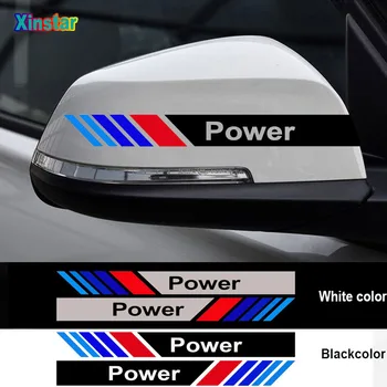 

2pcs Mperfermance car rearview mirror sticker for BMW E36 E46 E60 E90 F10 F20 F30 M1 M2 M3 M4 X1 X3 X5 GT Z4