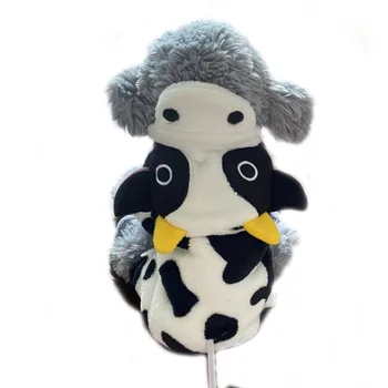 

Winter Dog Clothes Cow Transform Warm Puppy Outfit Pet Jacket Coat Halloween funny Soft Sweater Clothing For Small Dogs Costumes