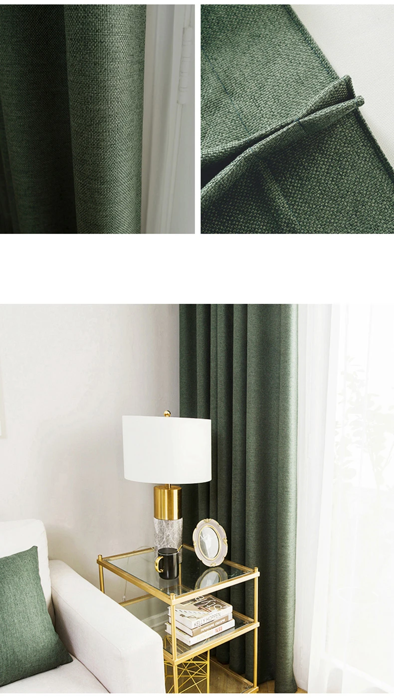 de algodão, cortinas para sala e quarto, 80% a 90%, 310cm Altura, Luxo