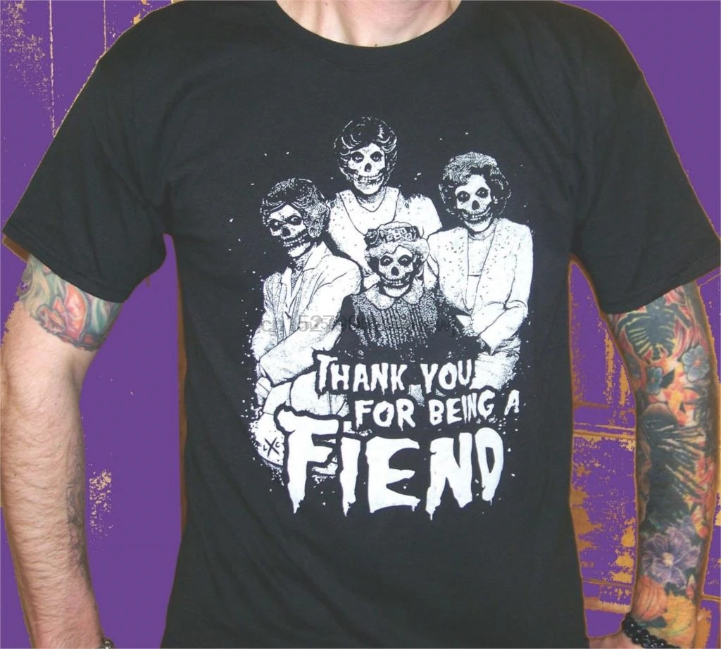 

GOLDEN GIRLS MISFITS horror punk rock 90s SITCOM mash up MENS T-SHIRT