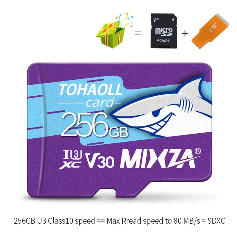 Карта памяти MIXZA HY, 256 ГБ, 128 ГБ, 64 ГБ, U3, 80 МБ/с./с, 32 ГБ, Micro sd карта, класс 10, UHS-1, флеш-карта, память, Microsd, TF/sd карта s