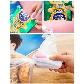 

Portable Mini Plastic Bag Sealing Machine Household Manual Capper Kitchen Heat Sealer