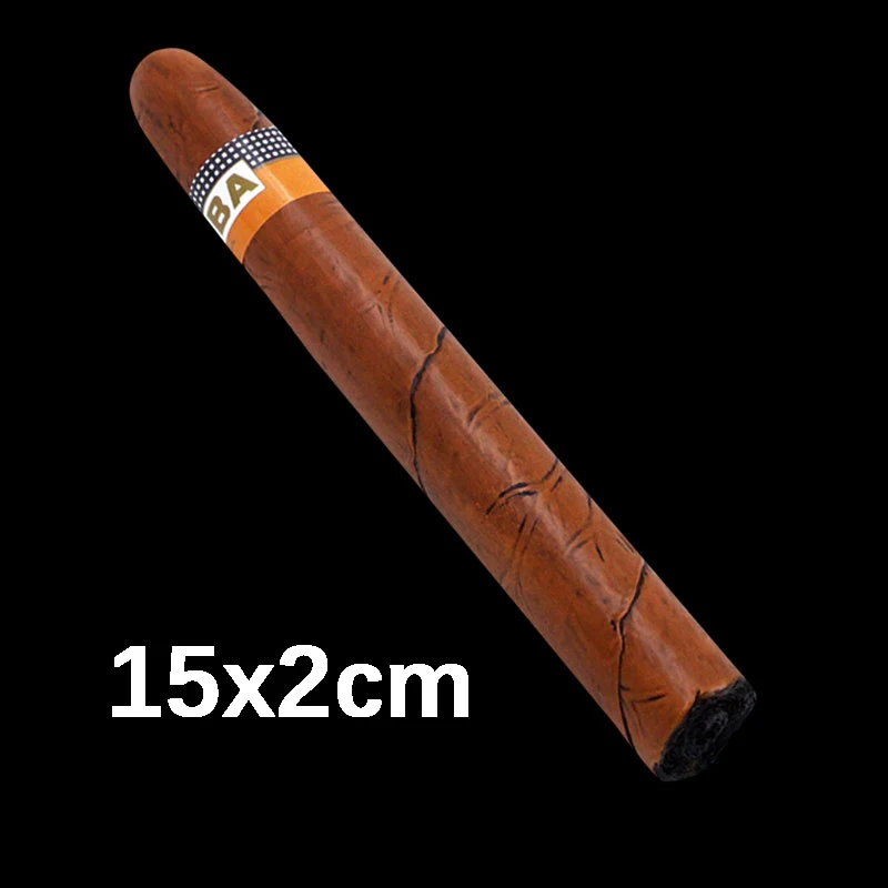 Resin plastic cigar decoration Realistic Simulation Fake 3 Size Cigars Props Cigar Model 5