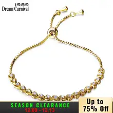 DC1989 Banquet party gift Rhodium and Gold plated Heart shape Synthetic Cubic Zirconia Copper Bracelet for women SB06060-F