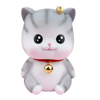 

1Pc Money Pot Lovely Kitten Cartoon Kitten Saving Pot Money Pot Cartoon Coin Bank for Desktop Home Gift