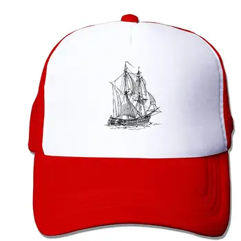 

TSDFCHand-Painted Sailboat Sun Protection Adjustable Caps Quick Dry Mesh Hat Black