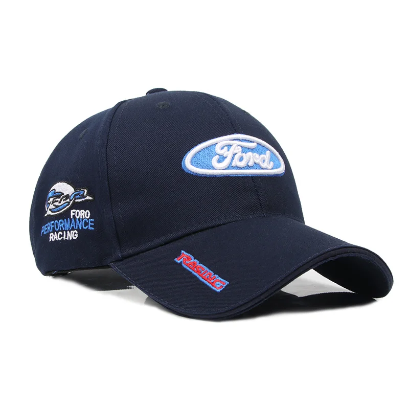 creative Racing car baseball cap outdoor gorras Cotton embroidery snapback for ford badge Unisex headdress Business gift hats | Аксессуары