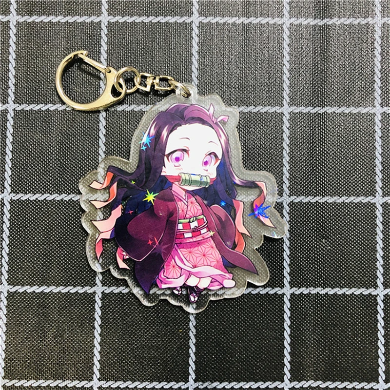 Брелок Kimetsu No Yaiba для косплея, реквизит для косплея, Kamado Tanjirou Nezuko, брелок для ключей Agatsuma Zenitsu, автомобильный брелок