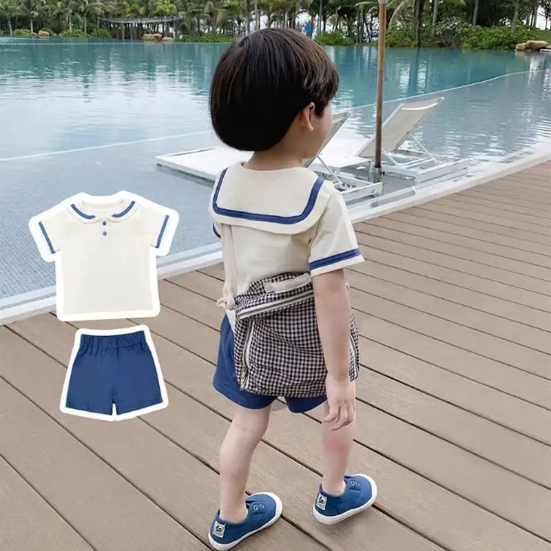 Ropa española para bebés y niñas, traje de verano de marinero