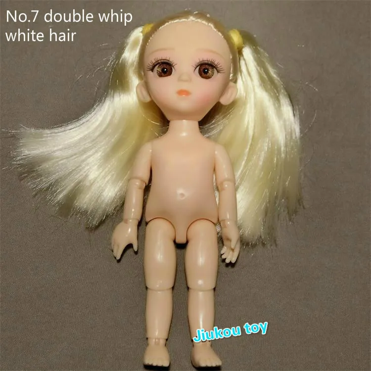 16 сантиметров Bjd мини-маленькая кукла Eva для изменения лица макияж 3d стеклянный глаз 13 шарнирных кукол тело модная игрушка для девочек подарок - Цвет: VB2