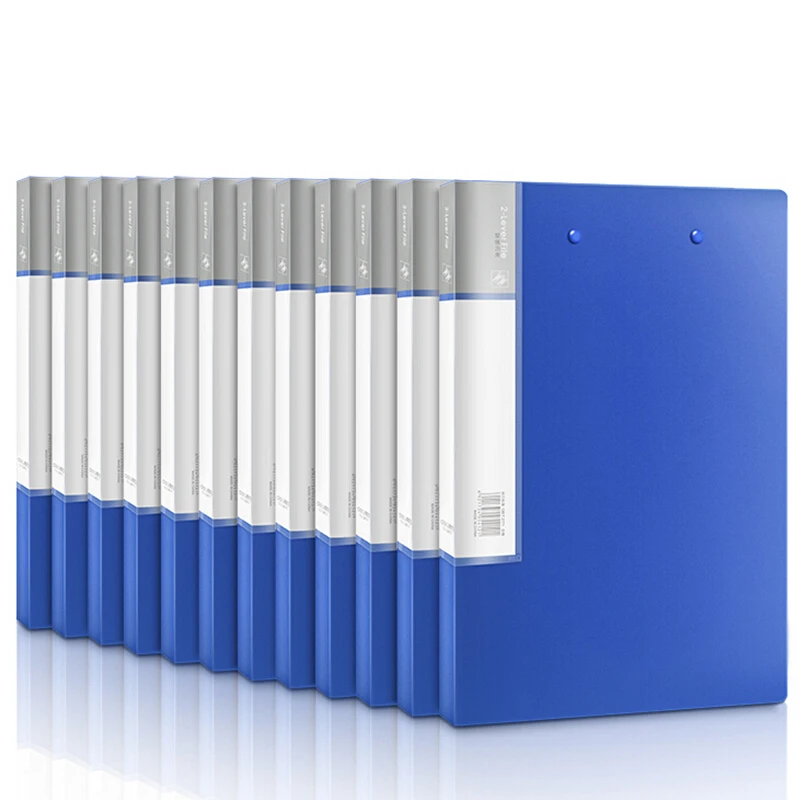 Deli 12pcs/Lot High-end Series A4 Metal Double Strong Clip Hard Large Capacity Papers Folder File Storage Office Supplies 5412 | Канцтовары
