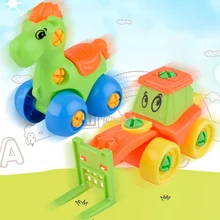 Набор для самостоятельной сборки пластиковых игрушек 3D DIY, комбинированная сборочная игрушка с приспособлениями для малышей, мальчиков