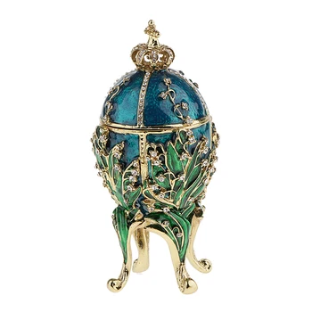 

Crystal Trinkets Jewelry Box Flower Carving Crown Elegant Wedding Room Decor