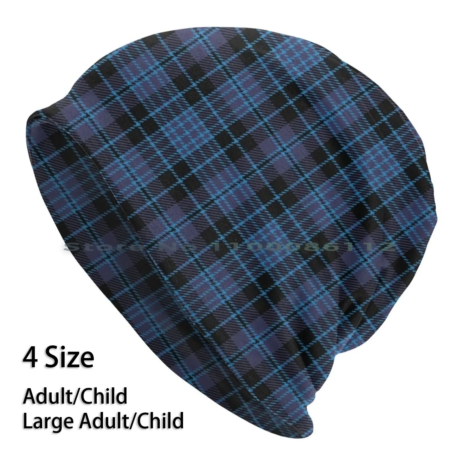 Clero Blu Tartan ( Sta 2195, Moderno) Berretti Cappello Lavorato A Maglia Clero Blu Sta 2195 Modello Scozia Kilt Grigio Piani A Scacchi