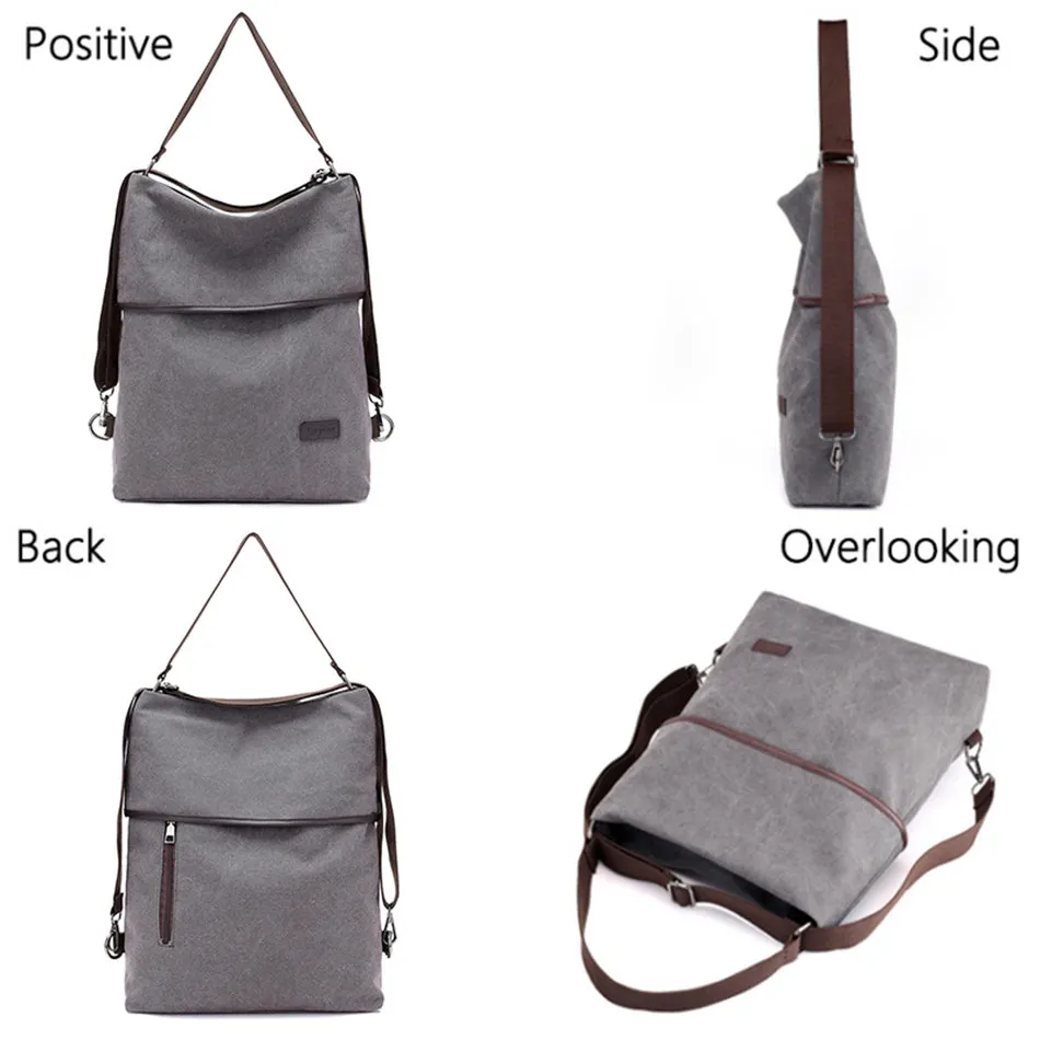 Hot Multifunctional Canvas Backpack for Women Multi Pocket Travel Backpacks Female School Bag for Teenage Girls Book Mochilas cool everyday backpacks