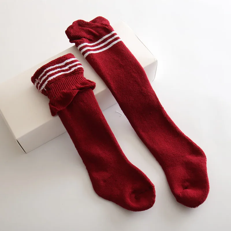Осенне-зимние Детские утепленные махровые носки выше колена q117