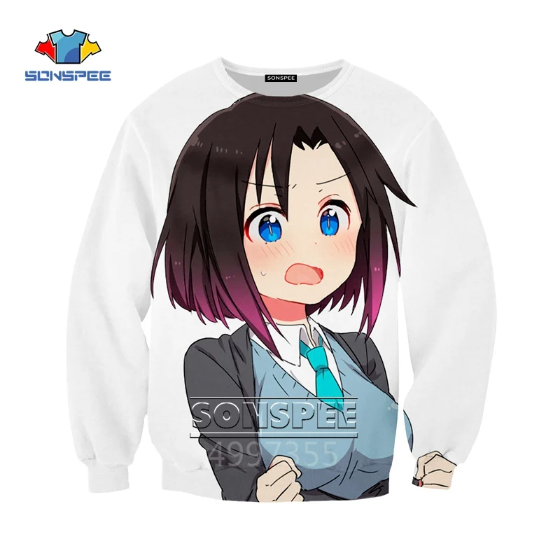 SONSPEE Miss Kobayashi's Dragon Maid 3D print Kid Sweatshirt Boys Girls Teens children's Clothes Tops long Sleeve pullover SW130