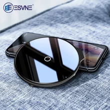 ESVNE 5W Qi Беспроводное зарядное устройство для iphone 8 Xr Xs Max, Быстрое беспроводное зарядное устройство для huawei Xiaomi, зарядное устройство для мобильного телефона samsung S10