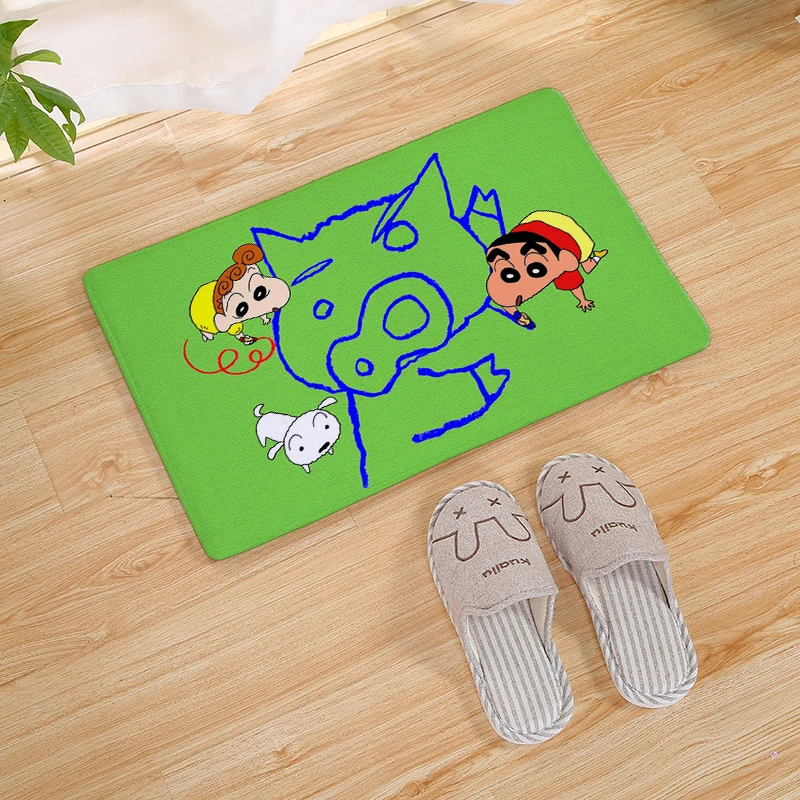 Мультяшный карандаш Shinchan с принтом домашний коврик стелька кухонный ковер крытый Открытый Добро пожаловать ванная комната Противоскользящие коврики 80 см
