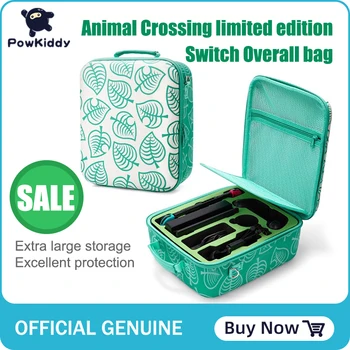 

Powkiddy for Nintendo Switch Bag Animal Crossing Nintendoswitch Nintend Switch Travel Case Controller Hard Carry Portable Pouch