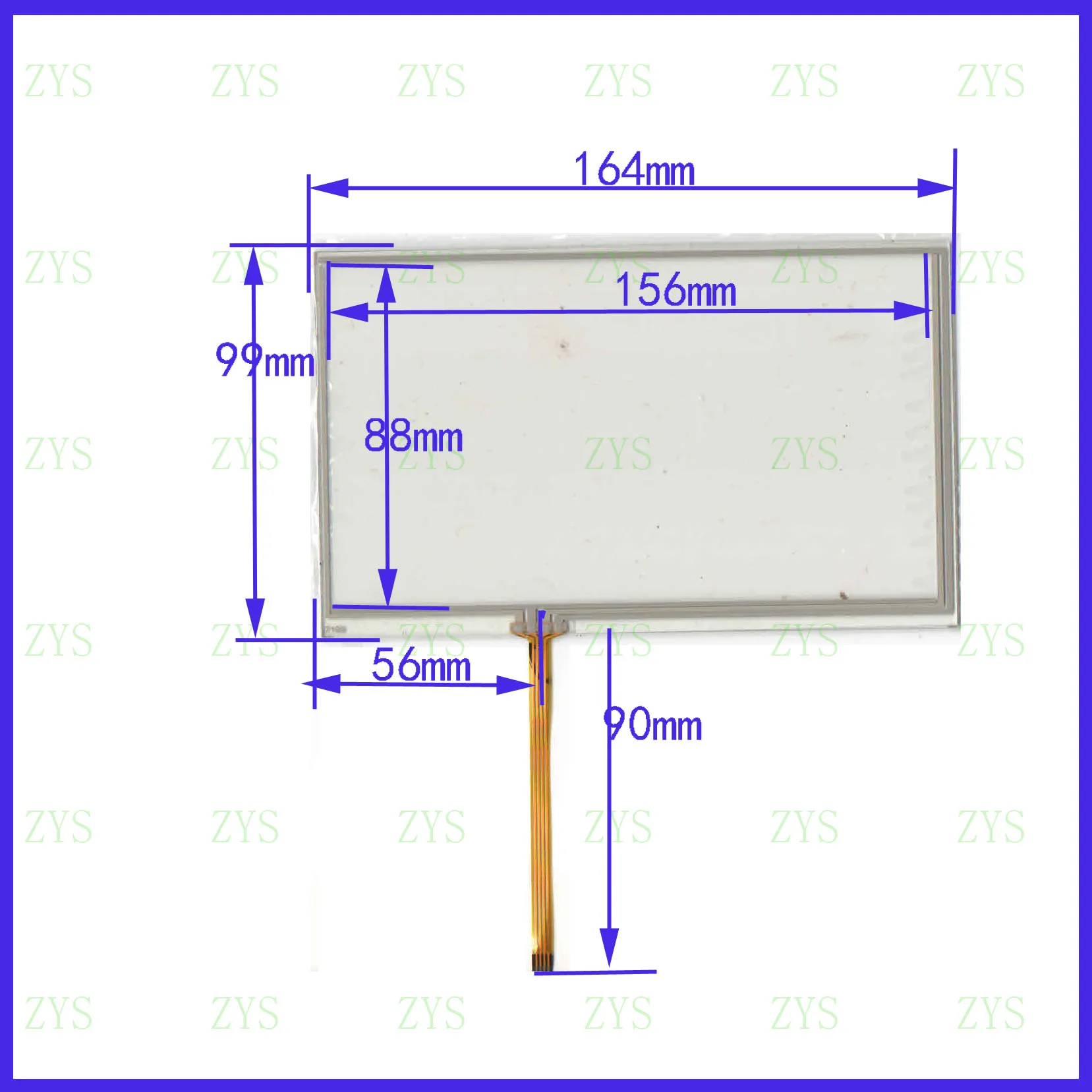 7199 For Car DVD touch Contact point up screen panel this is compatible 164*99mm TouchSensor FreeShipping | Компьютеры и офис