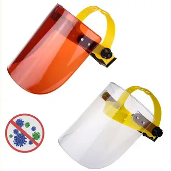 

Full Face Shield Transparent Protective Mask Anti-Fog Face Shield Anti-Splash Anti-Pollution Protector Safety Clear Face Cover
