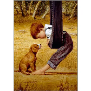 

5d diamond painting/kid puppy/warm picture/diamond embroidery/full circle rhinestone/diamond painting cross stitch