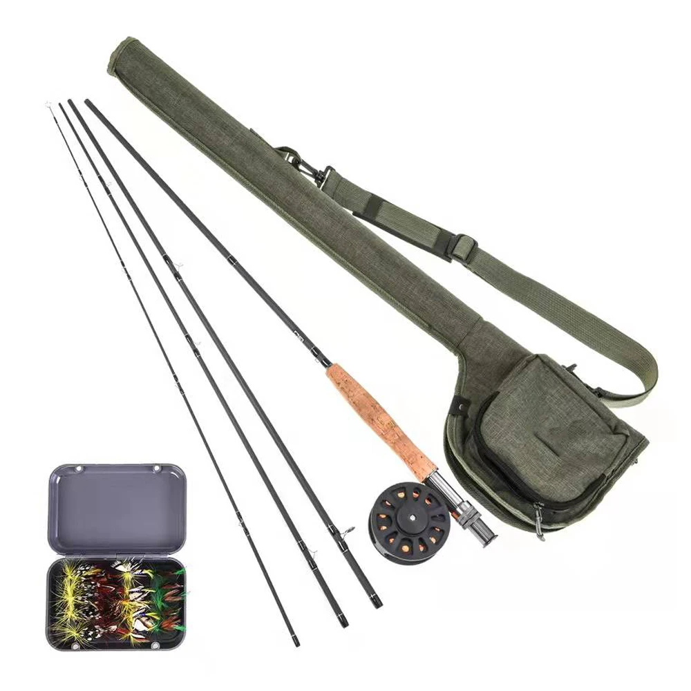 Complete Fly Fishing Kit 9F 5/6/7/8 Weight Portable Fly Rod and Reel