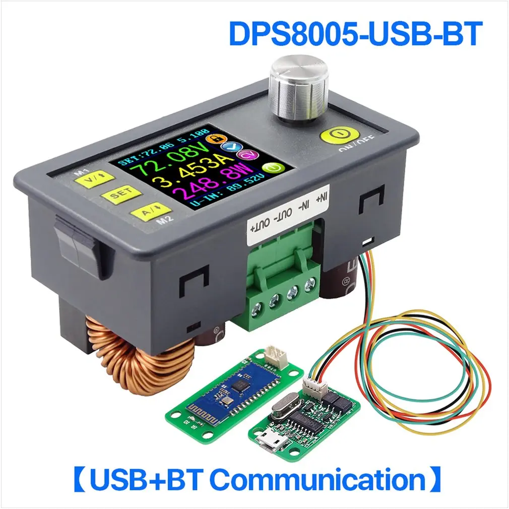 

DPS8005-USB-BT Programmable Constant Voltage Current Step-down Power Supply Module Voltmeter Ammeter Buck Converter 80V 5A