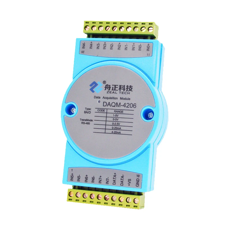 

Acquisition module 8 way analog to rs485modbus industrial grade 4-20ma isolation 0-5V data collector