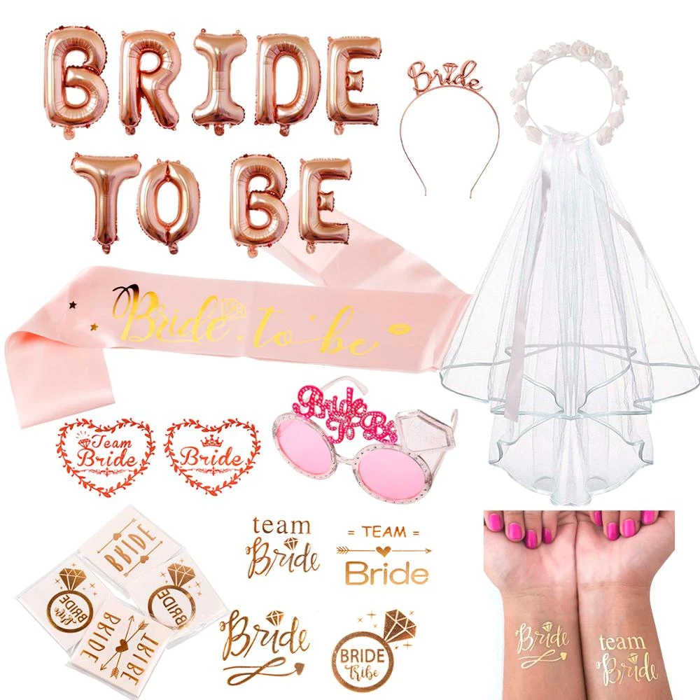 Hen Party Accessories Bride To Be Balloon Bachelorette Party Team Bride