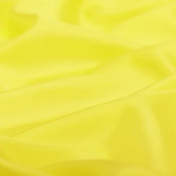 

high quality 100% pure 8mm silk habotai fabric bright yellow color 114cm width 45" in stock NO.10