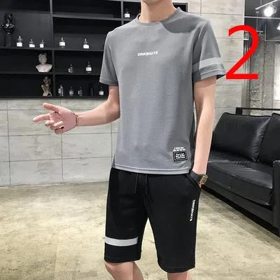 

T-shirt men's short-sleeved t-shirt printing 2019 summer new ice silk t-shirt thin section tide brand
