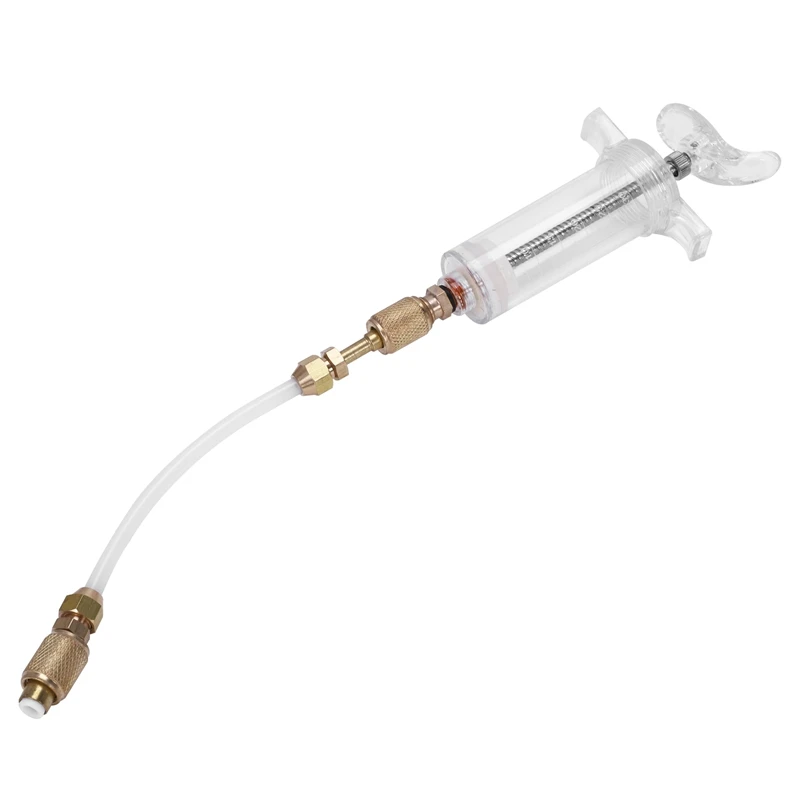 

Oil/Dye Injector 30Ml 1 Oz with Low Side Quick Coupler Adapter 1/4 SAE R134A Manual Oiler A/C Oil Injector Adapter,Automotive Ai