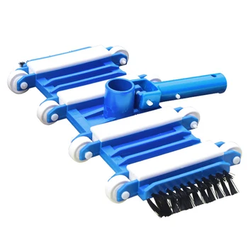 

Cleaner Pond For Swimming Pool With Brush Spa Sewage Suction Durable Wheeled Vacuum Head Replaceable Professional Powerful
