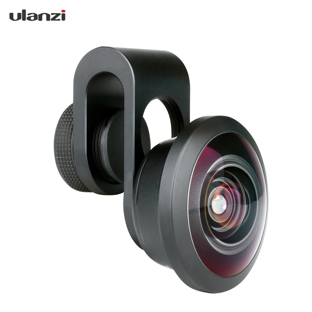 

Ulanzi PH-8168 238 Degree Fisheye Lens 4K HD Clip-on Phone Lens Super Wide Angle for iPhone Samsung Huawei Xiaomi Smartphone