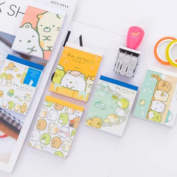 

Sumikko Gurashi Memo Pad Sticky Notes Notepad Bookmark Label Stationery stickers Children learn stationery gifts